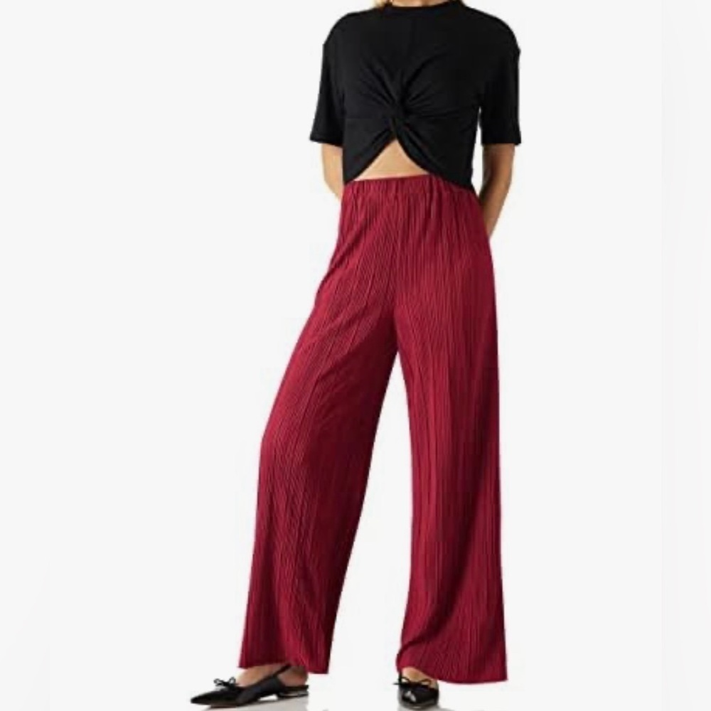 Jon & Anna High Elastic Waist Wide Leg Lightweigh Flowy Pants NWT